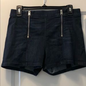 High-Waisted Denim Shorts